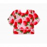Twistshake Μακρυμάνικη σαλιάρα Strawberry