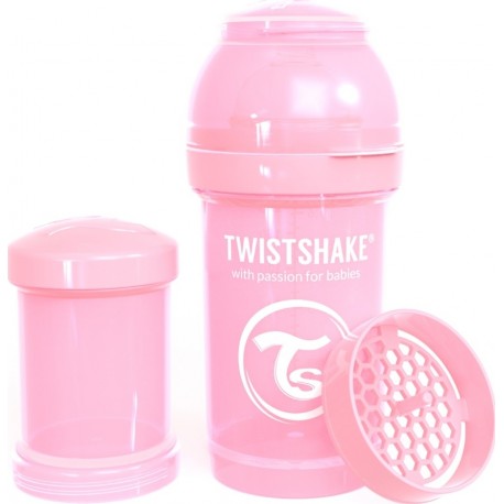 Twistshake Μπιμπερό κατά των κολικών 180ml Pastel Pink