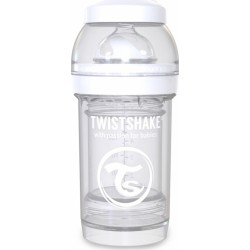 Twistshake Μπιμπερό κατά των κολικών 180ml White