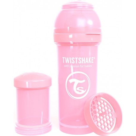 Twistshake Μπιμπερό κατά των κολικών 260ml Pastel Pink