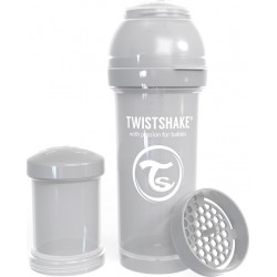 Twistshake Μπιμπερό κατά των κολικών 260ml Pastel Grey