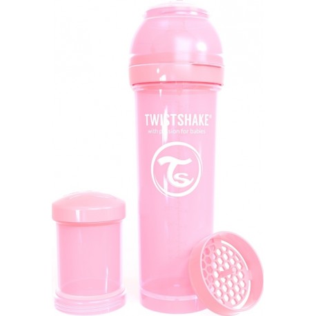 Twistshake Μπιμπερό κατά των κολικών 330ml Pastel Pink