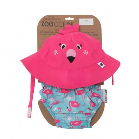 Σετ πάνα - μαγιό και καπέλο ZOOCCHiNi™ Franny the Flamingo 12-24 μηνών