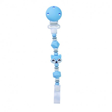 SARO Κλιπ πιπίλας από σιλικόνη Foxy Blue 0m+
