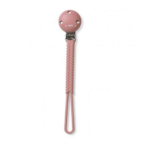 SARO Κλιπ πιπίλας από σιλικόνη Old Pink 0m+