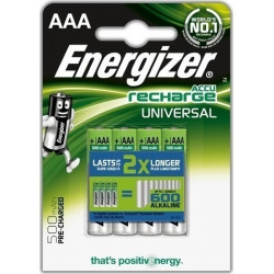 ENERGIZER RECHARGABLE UNIVERSAL AAA-500 FSB4 4ΤΜΧ ΕΠΑΝΑΦΟΡΤ/ΝΕΣ