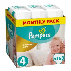 Πάνες monthly pack Pampers® Premium Care 4 (8-14 kg) 168 τεμάχια
