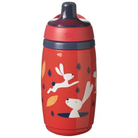 Tommee Tippee Superstar Κύπελο ισοθερμικό με σκληρό στόμιο Red 266ml
