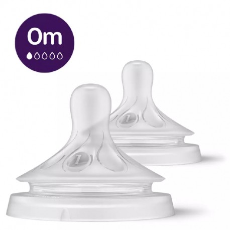 Philips-Avent θηλές Natural Response 0m+ ροής 2, σετ των 2