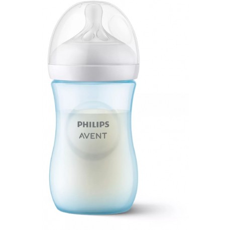 Philips-Avent μπιμπερό Natural Response 1m+ με θηλή ροής 3 Μπλε (1τμχ)