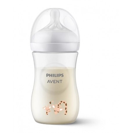 Philips-Avent μπιμπερό Natural Response 1m+ με θηλή ροής 3 Giraffe (1τμχ)