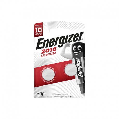 Μπαταρίες λιθίου Energizer® Lithium CR2016, σετ των 2