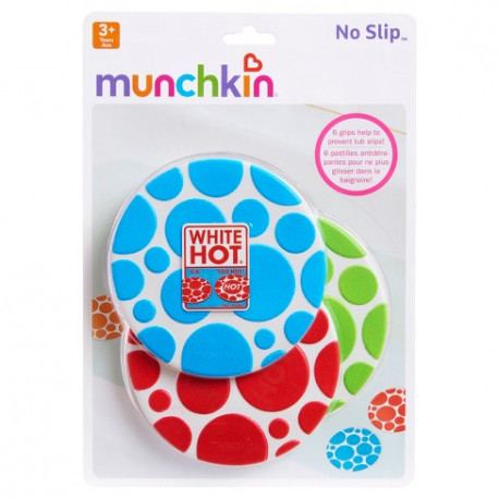 Αντιολισθητικά μπάνιου Munchkin White Hot  σετ των 6