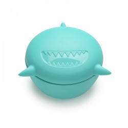 Melii Μπολ σιλικόνης με καπάκι Shark 350 ml
