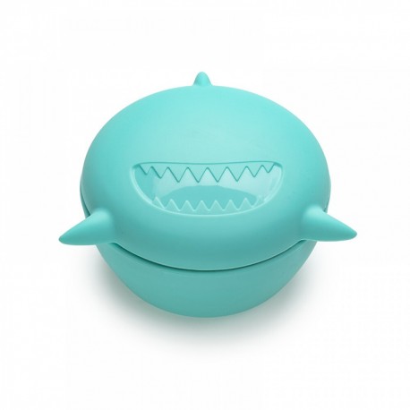 Melii Μπολ σιλικόνης με καπάκι Shark 350 ml