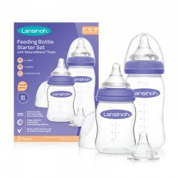 Lansinoh Σετ μπιμπερό Starter με 3 θηλές NaturalWave®