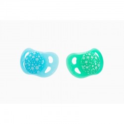 Twistshake Πιπίλες 0-6m Pastel Blue/Green, σετ των 2
