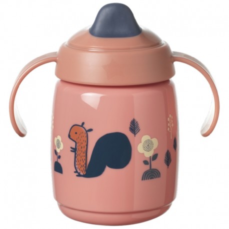 Tommee Tippee Superstar Εκπαιδευτικό κύπελο με μαλακό στόμιο Pink 300ml