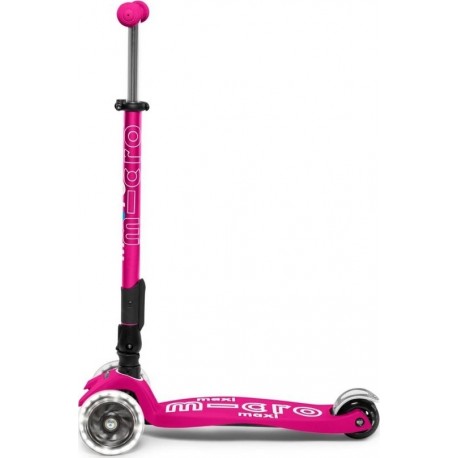 Αναδιπλούμενο παιδικό πατίνι Maxi Micro Deluxe Foldable Led Shocking Pink