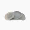 Twistshake Σουπλά Click-Mat Mini με πιάτο Pastel Grey