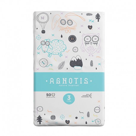 Βρεφικές πάνες Agnotis No3 (4-5 kg) 50 τεμάχια