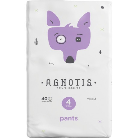 Βρεφικές πάνες βρακάκι Agnotis No4 (9-15 kg) 40 τεμάχια