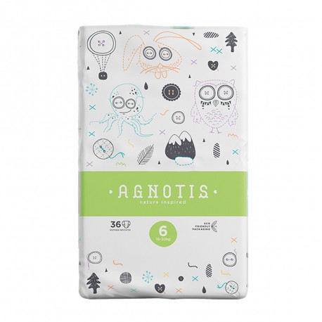 Βρεφικές πάνες Agnotis No6 (16-30 kg) 36 τεμάχια