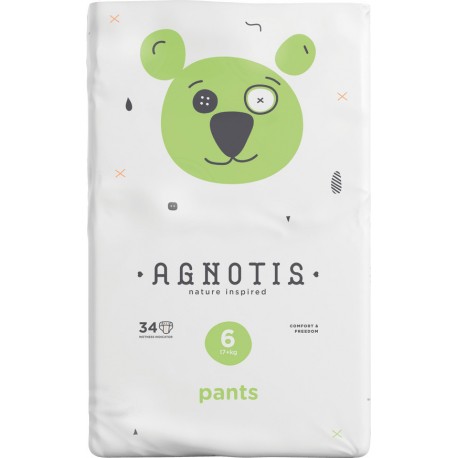 Βρεφικές πάνες βρακάκι Agnotis No6 (16+ kg) 34 τεμάχια
