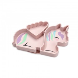 Melii Πιάτο σιλικόνης με βεντούζα Unicorn