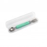 Melii Σετ κουτάλι και πιρούνι Spork On the Go Mint - Grey 2 σε 1 με θήκη