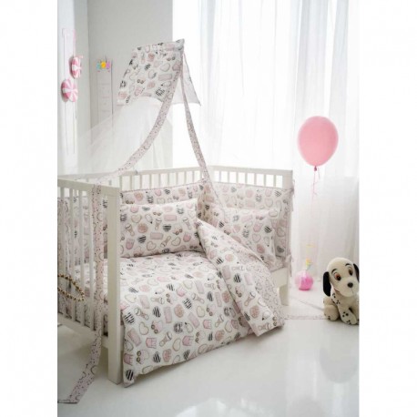 Κουβερλί κούνιας Vesta Home Pinky 120 x 160 cm