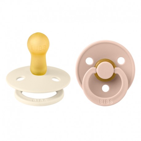 Bibs® Πιπίλες latex Colour Ivory/Blush No2, σετ των 2