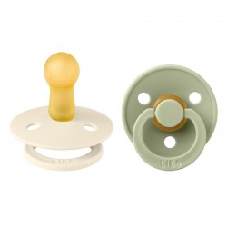 Bibs® Πιπίλες latex Colour Ivory/Sage No2, σετ των 2