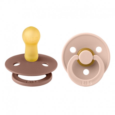 Bibs® Πιπίλες latex Colour Wood/Blush No2, σετ των 2