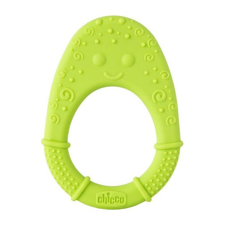 Chicco Κρίκος οδοντοφυΐας σιλικόνης Soft Αβοκάντο 2m+