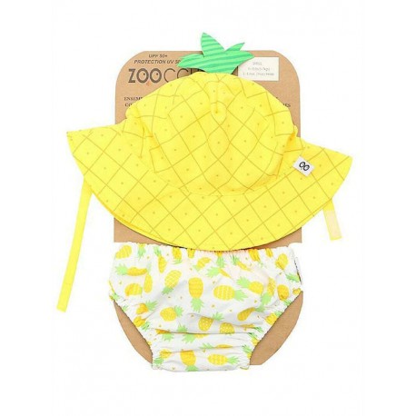 Σετ πάνα - μαγιό και καπέλο ZOOCCHiNi™ Pineapple 12-24 μηνών