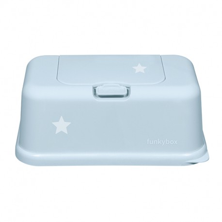 Funkybox Θήκη για μωρομάντηλα Baby blue - Little star