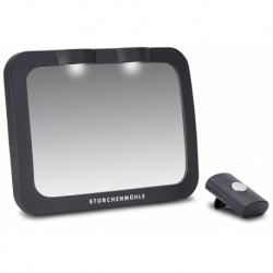 Storchenmuhle Καθρέφτης LED πίσω καθίσματος για μωρά Black
