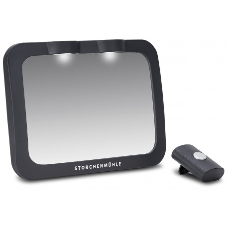 Storchenmuhle Καθρέφτης LED πίσω καθίσματος για μωρά Black