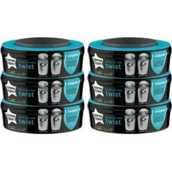 Tommee tippee 6 ανταλλακτικές κασέτες με σακούλες κάδου απόρριψης Twist & Click