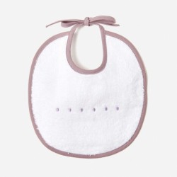 Σαλιάρα πετσετέ στρογγυλή Ήρα Boho Lilac