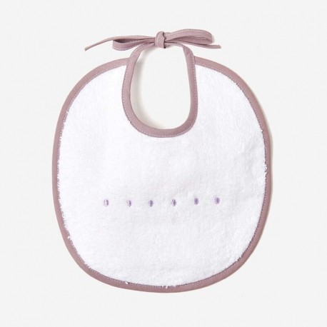Σαλιάρα πετσετέ στρογγυλή Ήρα Boho Lilac