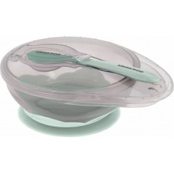 Σετ μπολ Kikka Boo με βεντούζα και κουτάλι 250 ml Mint