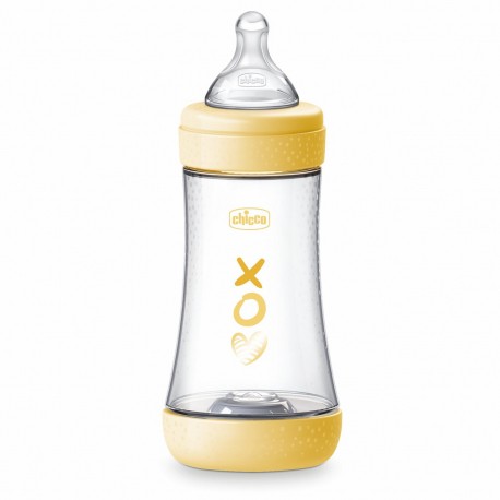 Chicco μπιμπερό Perfect 5 240ml Κίτρινο 2m+ (1τμχ)