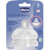 Chicco θηλές Natural Feeling γρήγορης ροής 6Μ+ σετ των 2