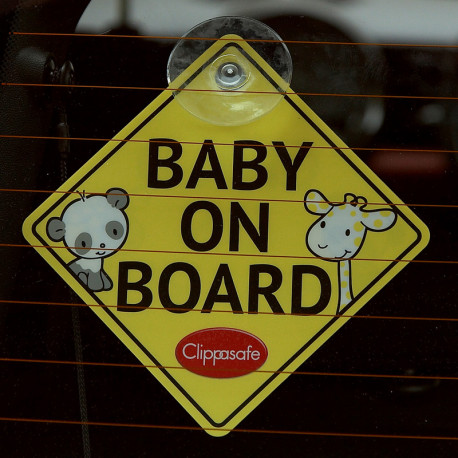 Clippasafe σήμα αυτοκινήτου "Baby on Board"