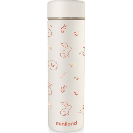 Miniland θερμός υγρών NaturThermos Bunny 450 ml