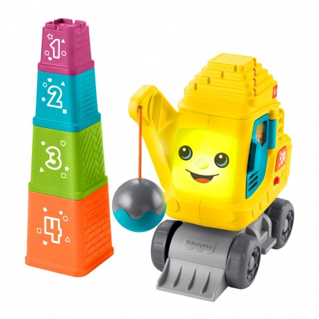 Εκπαιδευτικός γερανός με κύβους Fisher-Price® Παίζω & Μαθαίνω