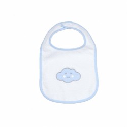 Σαλιάρα πετσετέ με velcro Baby Star Σύννεφο Σιέλ