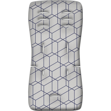 Στρώμα καροτσιού GRECO STROM Memory Foam Honey Comb Grey